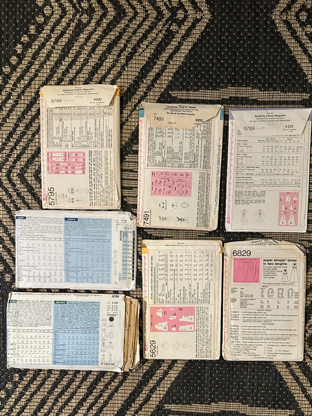 Lot of 15 Vintage Sewing Patterns Vogue Butterick McCalls Simplicity 60s-2000s - Picture 5 of 5
